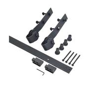 Rolling Library Ladder Kit Rustic Black Library Rolling Sliding Ladder Hardware Kit Various Size(1m(3.3ft) System)