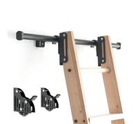 Rolling Library Lladder Kit 1M/1.22M Hook on Sliding Library Ladder Hardware,Home Telescopic Rolling Kit(1M)