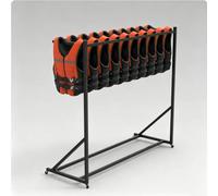 Rolling Life Jacket Display Rack, Pool Storage Rack, Water Sports Safety Equipment Organizer for Coastal Locations, Ports, and on Cruise Ships(1-Tier)