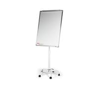 Rolling Magnetic Whiteboard, Portable Whiteboard on Rolling Wheels 102 x 72cm with Magnets & Rubber