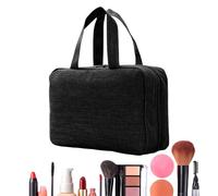 Rolling Making Up Organizer Bag - Waterproof Cosmetic Brush Case | Saving Folding Box for Work Travel Home, Portable Beauty Accessories Bag, Black, Consulte la descripción, See description