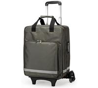 Rolling Medical Duffle Bag for First Aid Responders, Nursing, and Home Health Care with Removable Pull Rod