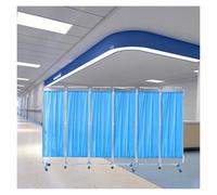 Rolling Medical Privacy Screen On Wheels, Foldable Room Divider Temporary Fence, 180cm High Foldable Room Isolation Temporary Fence For Clinic/Ward/Exam Room, Space Saving(6 Panel)