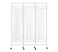 Rolling Medical Privacy Screen on Wheels, Medical Privacy Screen Portable, 3/4/5/6 Panel Indoor Temporary Room Partition Wall Fencing with Wheels, for Hospital/Clinic/Ward, Metal Iron Frame (Color :