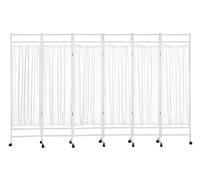 Rolling Medical Privacy Screen on Wheels, Medical Privacy Screen Portable, 3/4/5/6 Panel Indoor Temporary Room Partition Wall Fencing with Wheels, for Hospital/Clinic/War