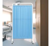 Rolling Medical Privacy Screen With Wheels, Foldable Room Divider, 6-foot High Temporary Fence For Clinic/Patient/Exam Rooms