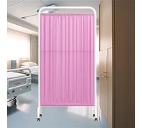 Rolling Medical Privacy Screen With Wheels, Foldable Room Divider, 6-foot High Temporary Fence For Clinic/Patient/Exam Rooms