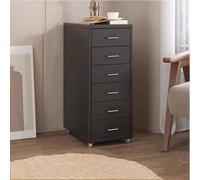 Rolling Metal File Cabinet with Lock & Casters Under-Desk Storage Organizer Printer Stand for Home Office Black 27.16" x 16" x 11" - Secure & Stylish Solution