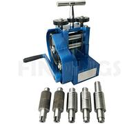 Rolling Mill 3" Flattening Designs Gold Silver Ingots 7 Rollers Jewellery Tool