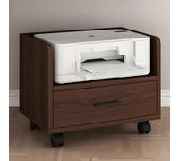 Rolling Mobile Printer Stand with Drawer & Open Shelves Multi-Tiered Printer Cart for Home Office nization and Storage Versatile Printer nizer on Wheels