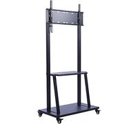 Rolling/Mobile Tv Cart with Wheels,for 32-65 Inchled Plasma Flat Panel Screen Tvs Up to 100 Lbs,Locking Wheels - Max Vesa 600X400 Tv Mount Tv Stand