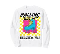 Rolling Out Of This School Year Retro Roller Skate Aesthetic Sweatshirt