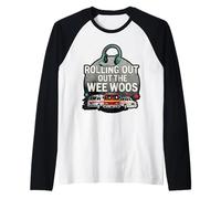 Rolling Out The Wee Woos 911 Dispatcher Humor Raglan Baseball Tee