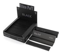 Rolling Paper - Black Long Rolling Paper, 25 Packs Papers With Tips, 110mm Kingsizeslim Natural Paper, Slow Burning, Cigarette Tool