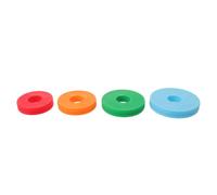Rolling Pin Guide Rings, Dough Thickness Spacers 8pcs for Baking Control | Reusable PP Design, Non-Slip Fit, Easy Installation, Suits Stainless Steel or Standard Wooden Rolling Pins