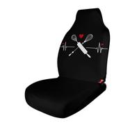 Rolling Pin Heartbeat Car Seat Cover Front Seat Protector 1PCS | Automotive Seat Covers,Universal Fit,Interior Car Accessories,Car Seat Protector,for Most Cars