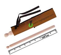Rolling Pin in Beech Wood with Ecological Cotton Case | Length 100 cm and Diameter 4.2 cm | Rolling Pin Roll Fresh Pasta | Quality Pasta Cutter.Com | Made in Italy