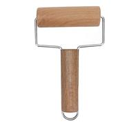 Rolling Pin Multifunctional Soft Durable Beech Wooden Roller for Baking Pizza Dough Cake Bread Pastry Dough Stainless Steel Handle Kitchen Tool