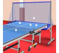 Rolling Ping Pong Table Net, Professional Table Tennis Ball Catch Net With Four Universal Wheels, Widened Wings, Effective Catch, No Bounce, Leaky Ball Mouth Design, For Tables 72 To 82 Inch