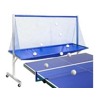 Rolling Ping Pong Table Net, with Leak Ball Mouth, Widened Side Wings, Effective Catch No Bounce, for Any Table 72 To 82 Inch, for Multi Ball Drills (210x142x50cm)