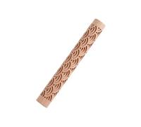 Rolling Pins Rock Snowflake Elk Wooden Rolling Embossing Baking Cookies Biscuit Fondant Cake Patterned Roller 32 * 4.5cm Wooden Embossing Rolling Pin(Color 3)