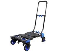 Rolling Platform Cart, Portable Hand Truck &, Blue Folding La Trolley for Easy li and Use