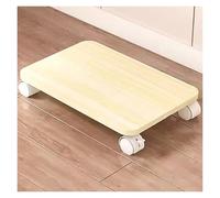Rolling Printer Stand with Lockable Wheels Yellow Under Desk Printer Support Cart for Home Office Compact Design (B45 * 30)