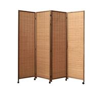 Rolling Privacy Dividers for Office - Wooden Folding Room Partitions, Versatile Screens for Classrooms & Healthcare Settings, Enhance Space with Stylish Separation