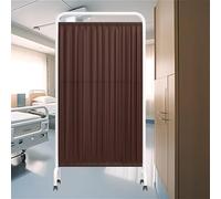 Rolling Privacy Screen, Foldable Room Divider, 6-foot High Temporary Fence for Patient Exam Rooms