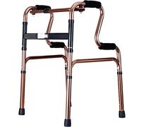 Rolling s Auxiliary Walking handrail e,Height Adjustable Lower Limb Training,Folding Crutches for Elderly Persons with Disabilities,Can Bear 100kg (Ancient Copper D 51 * 46 * 7290CM)