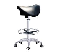 Rolling Saddle Stool Chair, Adjustable Hydraulic Seat for Home Office, Salon, Dentist Clinic, Multi-Purpose Design