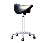 Rolling Saddle Stool Chair, Adjustable Hydraulic Seat for Home Office, Salon, Dentist Clinic, Multi-Purpose Design