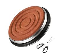 Rolling Sharpener - 5cm Portable Round Groove Whetstone with Replaceable Stone, Round Thread Oilstone Accessory, Sharpener - Easy Grip Sharpening Tool for Kitchen Knives
