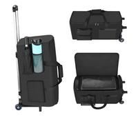 Rolling Speaker Case Compatible with JBL PartyBox 130/120/110 | Portable Speaker Travel Backpack Trolley Bag with Wheels and Retractable Pull Handle