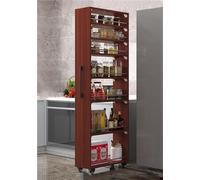 Rolling Spice Rack,72.4in Rolling Spice Rack - 7-Tier Freestanding Storage Shelves with Handle & Wheels Slim Kitchen for Pantry Dining Room Restaurant Side Table & Portable