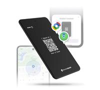 Rolling Square AirCard Dual - Bluetooth Wallet Tracker - Compatibile with both Apple iOS Find My and Google Android Find Hub - Wireless Charging, Anti-Loss Card - Smart Locator, Black
