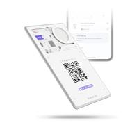 Rolling Square AirCard Pro - Slim Bluetooth Wallet Tracker Card Compatible with Android Google Find Hub Only, GPS Tracker with Wireless Charging, Digital ID, Loud Sound Alerts, 2.2mm Thin