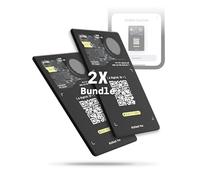 Rolling Square AirCard Pro - Slim Bluetooth Wallet Tracker Card Compatible with Apple Find My Only, Bluetooth Tracker Wireless Charging, Digital ID - Smart Locator with Loud Sound Alerts, 2.2mm Thin