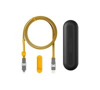 Rolling Square inCharge XL 200cm - USB C Charger Cable, Lightning Cable for Smartphone, Universal Cable Charger 6 in 1, USB Plug, Yellow, 100W