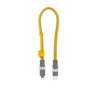 Rolling Square inCharge XL 30cm - USB C Charger Cable, Lightning Cable for Smartphone, Universal Cable Charger 6 in 1, USB Plug, Yellow, 100W