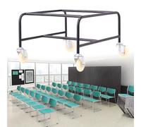 Rolling Stackable Chair Cart for Transport and Storage, Metal Push Dolly with Locking Wheels for Versatile Use