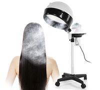 Rolling Stand Hair Beauty Salon Steamer Drier, Moveable Salon Spa Steamer Drying Hood Stand, Height Adjustable Hair Steamer Stand, Hair Steamer with Hood for Hair Coloring Perming Conditioning