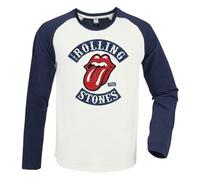 Rolling Stones 1978 Tour Vintage White / Navy Large Baseball Jersey