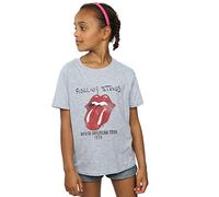 Rolling Stones Girls North American Tour 75 T-Shirt Sport Grey 5-6 Years