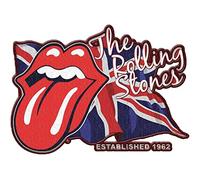 Rolling Stones Lick The Flag shaped iron-on / sew-on cloth patch (ro)