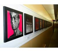 Rolling Stones LP Art Shiny Black Play & Display Flip Frame - 3 Pack