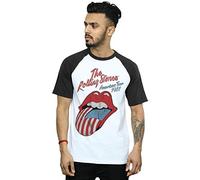 Rolling Stones Men's American Tour 81 Baseball T-Shirt White/Black Medium