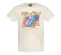 ROLLING STONES - STEEL WHEELS AMPLIFIED X LARGE VINTAGE WHITE - T-shirt