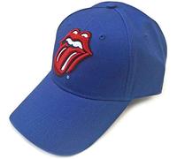 The Rolling Stones Baseball Cap Classic Tongue Band Logo Mid Blue Official One Size