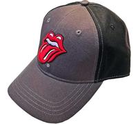 The Rolling Stones Baseball Cap Classic Tongue Official Charcoal Snapback Einheitsgröße